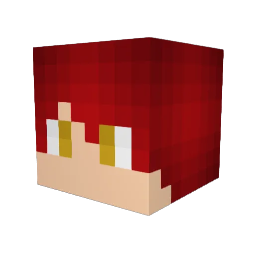 Citu Minecraft avatar head, 3D render