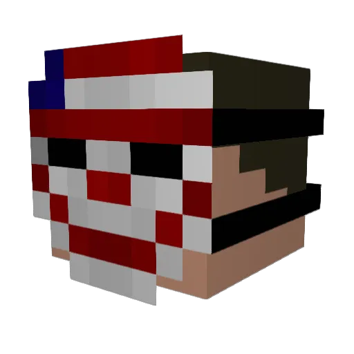 Cityjummper Minecraft avatar head, 3D render