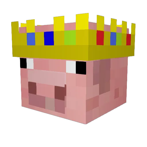 Citylife Minecraft avatar head, 3D render