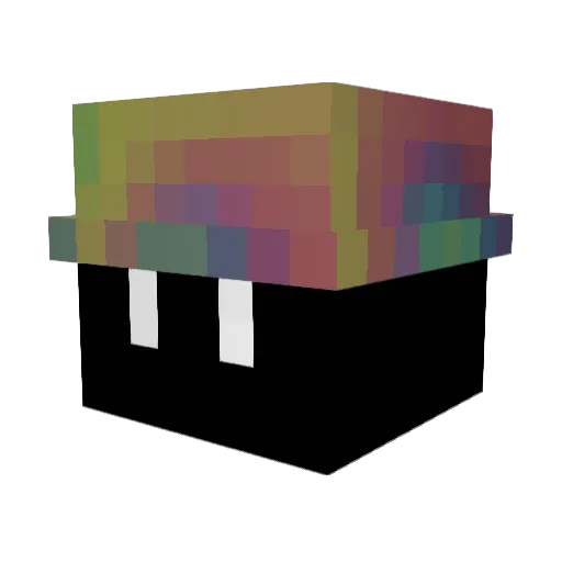 Ciup Minecraft avatar head, 3D render
