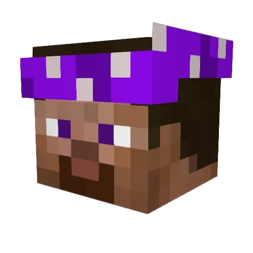 Ciutex Minecraft avatar head, 3D render