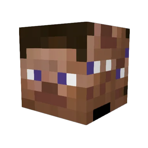 CivCorpMallCop Minecraft avatar head, 3D render