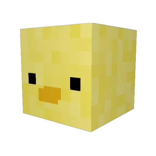 CivcivTe Minecraft avatar head, 3D render