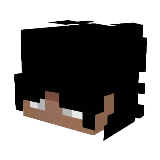Civella Minecraft avatar head, 3D render
