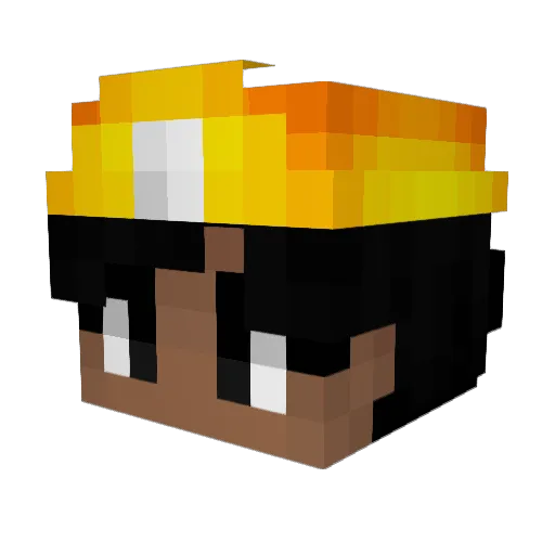 CivicSii Minecraft avatar head, 3D render