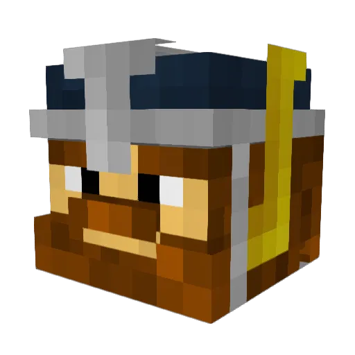 CivilWarVeteran Minecraft avatar head, 3D render