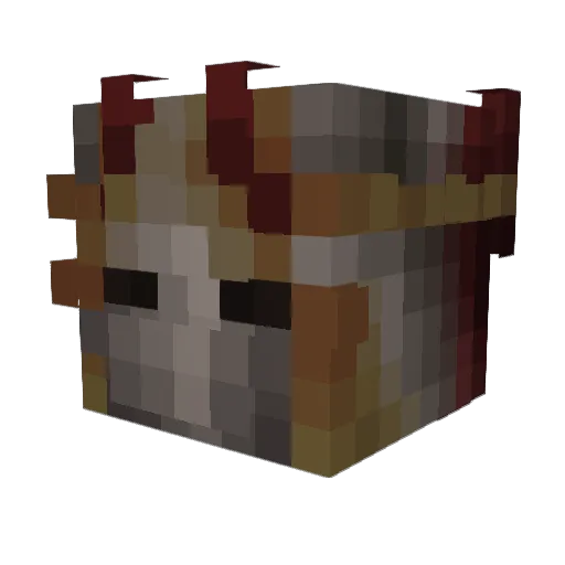 Civilanz Minecraft avatar head, 3D render