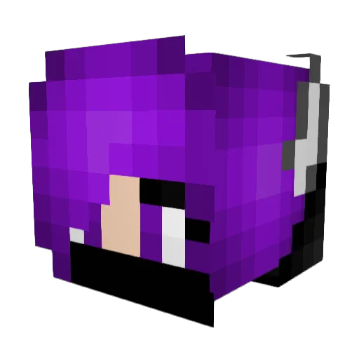 Civilbuilders Minecraft avatar head, 3D render