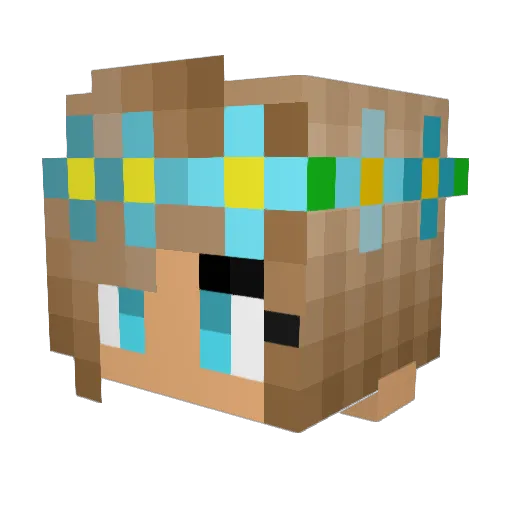 CivillianChaser Minecraft avatar head, 3D render