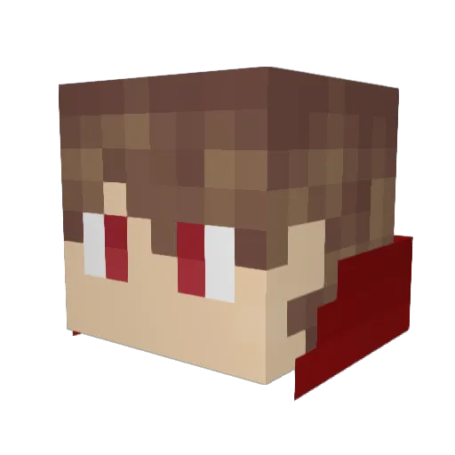 Civilties Minecraft avatar head, 3D render