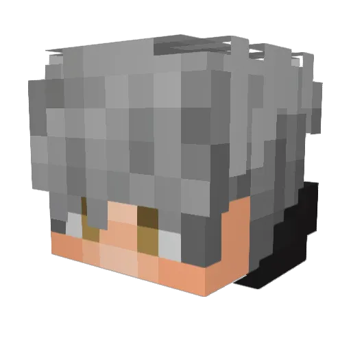 CivilwarriorSA Minecraft avatar head, 3D render