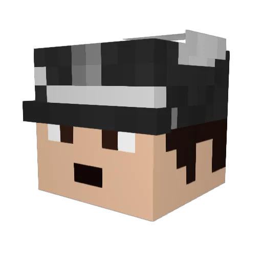 Civmaster3 Minecraft avatar head, 3D render