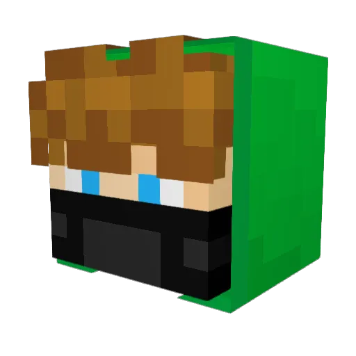 CivoSD Minecraft avatar head, 3D render