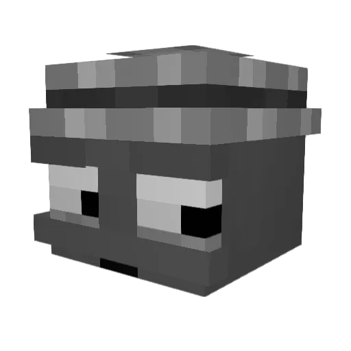 CixNine Minecraft avatar head, 3D render