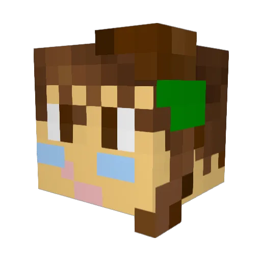 Ciye Minecraft avatar head, 3D render