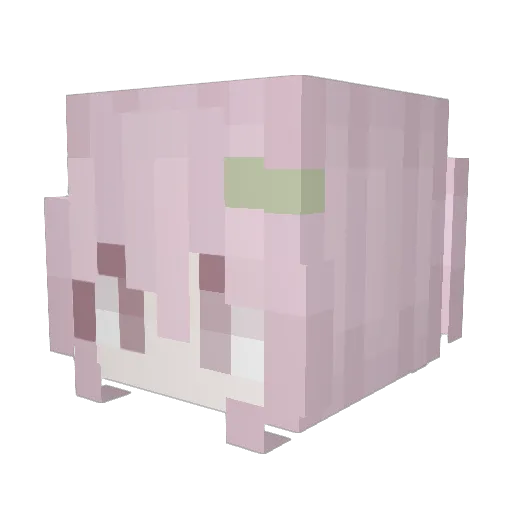 Ciyh Minecraft avatar head, 3D render