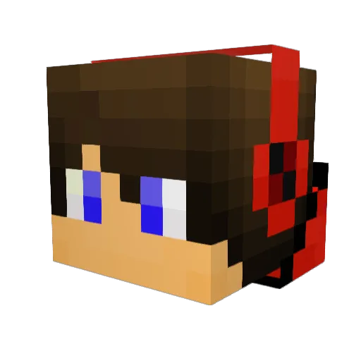 Cizexus Minecraft avatar head, 3D render