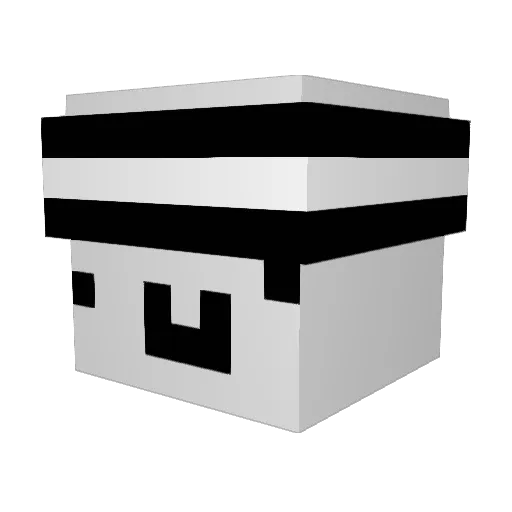 Cizi_1 Minecraft avatar head, 3D render