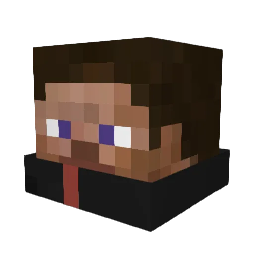 Cj30 Minecraft avatar head, 3D render