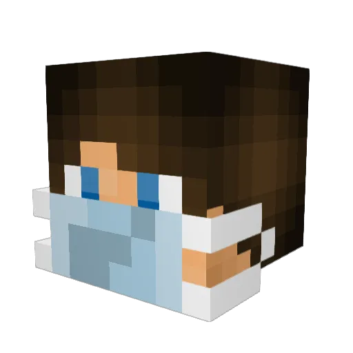 Cj_Cam Minecraft avatar head, 3D render