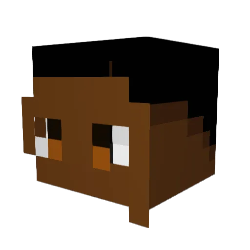 Cj_Kapo Minecraft avatar head, 3D render