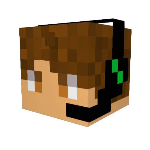 Cjanssen18 Minecraft avatar head, 3D render