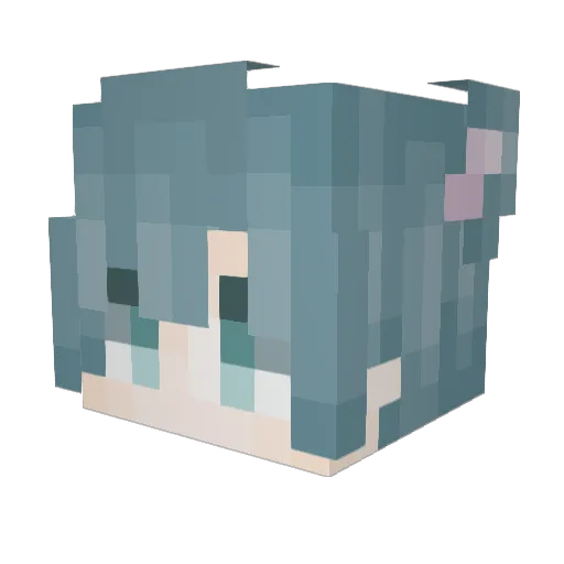 Cjasmine25 Minecraft avatar head, 3D render