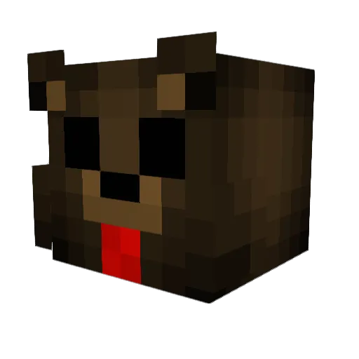 Cjaspire Minecraft avatar head, 3D render