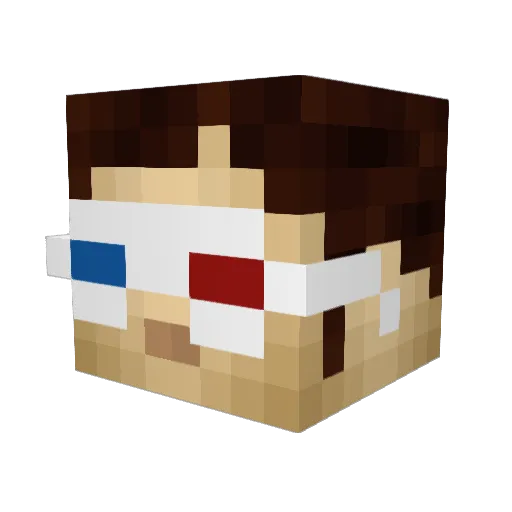 Cjcjc12121 Minecraft avatar head, 3D render