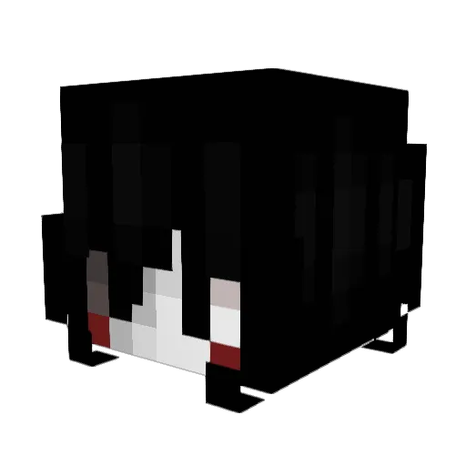 Cjepaj Minecraft avatar head, 3D render