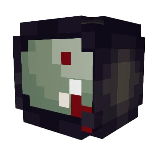 Cjmcrafter Minecraft avatar head, 3D render