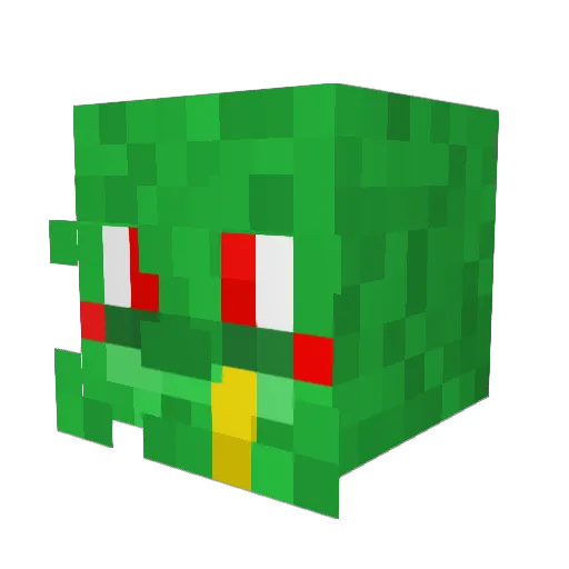 Ckat8800 Minecraft avatar head, 3D render