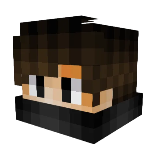 Ckazumii Minecraft avatar head, 3D render