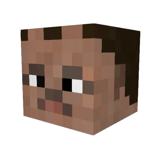 Ckbr_ Minecraft avatar head, 3D render