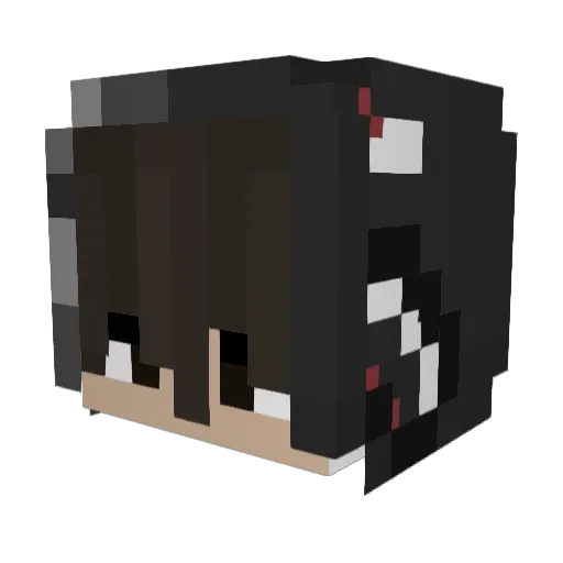 Ckdx_ Minecraft avatar head, 3D render