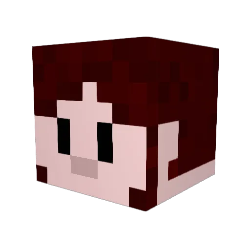 Ckhg Minecraft avatar head, 3D render