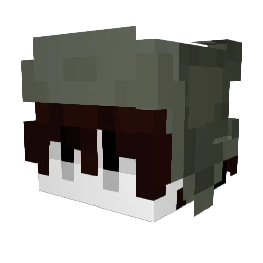 Ckies Minecraft avatar head, 3D render