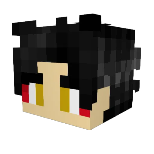 Ckloudy Minecraft avatar head, 3D render