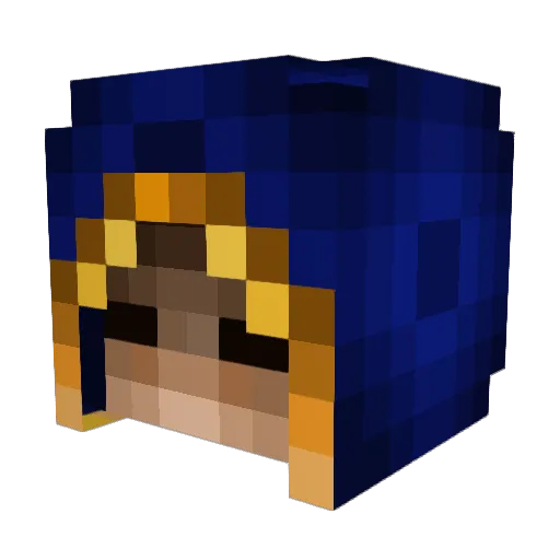 Cknollie Minecraft avatar head, 3D render