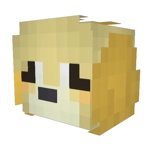 Cknotfound Minecraft avatar head, 3D render