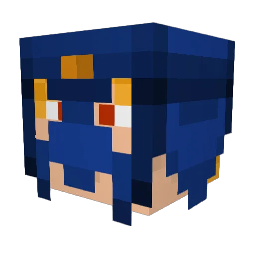 Ckrick Minecraft avatar head, 3D render