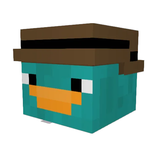 Ckromo Minecraft avatar head, 3D render