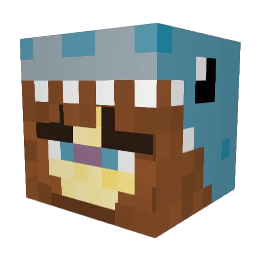 Cl0ud912 Minecraft avatar head, 3D render