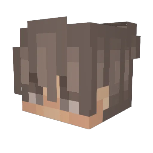 Cl0ut69 Minecraft avatar head, 3D render