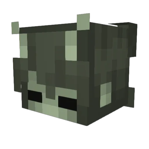 Cl0v3_r Minecraft avatar head, 3D render