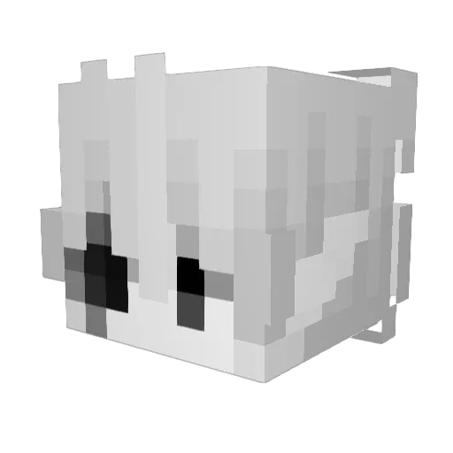 Cl1xo Minecraft avatar head, 3D render
