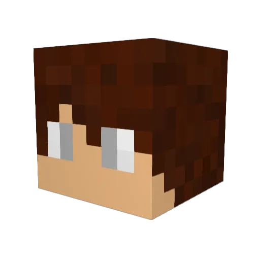 ClRCLE Minecraft avatar head, 3D render