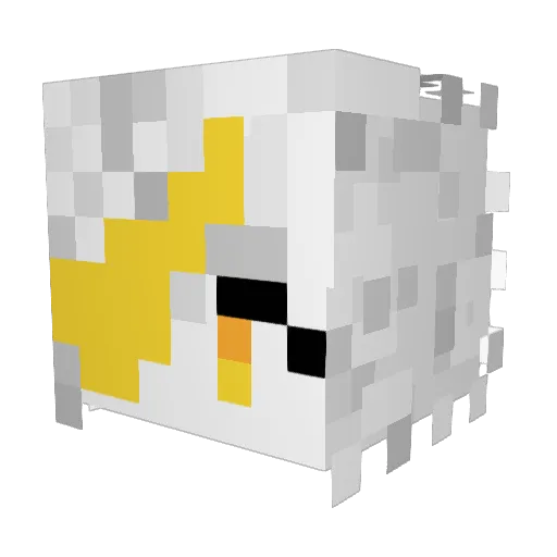Cl_arent Minecraft avatar head, 3D render