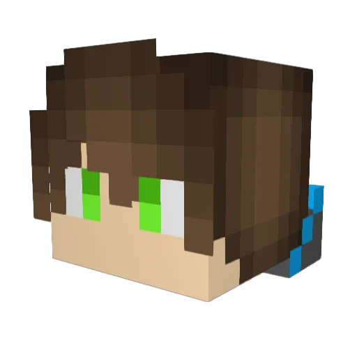 Cl_link Minecraft avatar head, 3D render