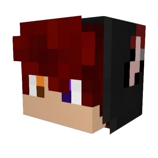 Cla234_ Minecraft avatar head, 3D render